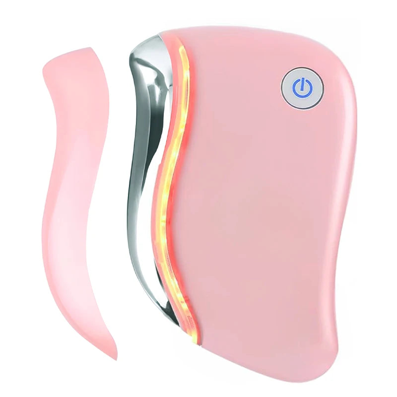 4 in 1 Electric Guasha Massager Heating Vibration Red Light Massage Machine for Face Body Guasha Scraping Fat Burning Slimming