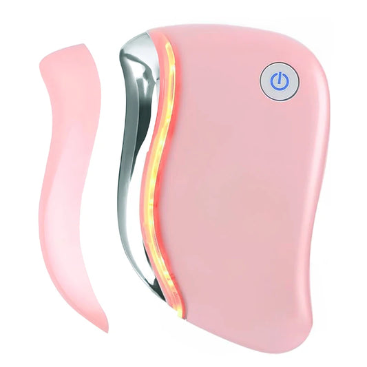 4 in 1 Electric Guasha Massager Heating Vibration Red Light Massage Machine for Face Body Guasha Scraping Fat Burning Slimming